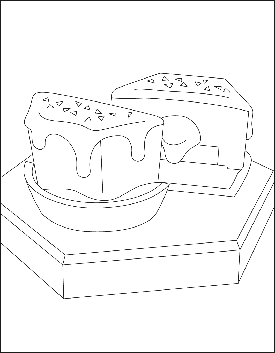 キャラメルフォンデュ・チーズケーキ  メルティクラウン