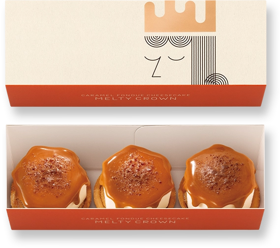 キャラメルフォンデュ・チーズケーキ メルティクラウン